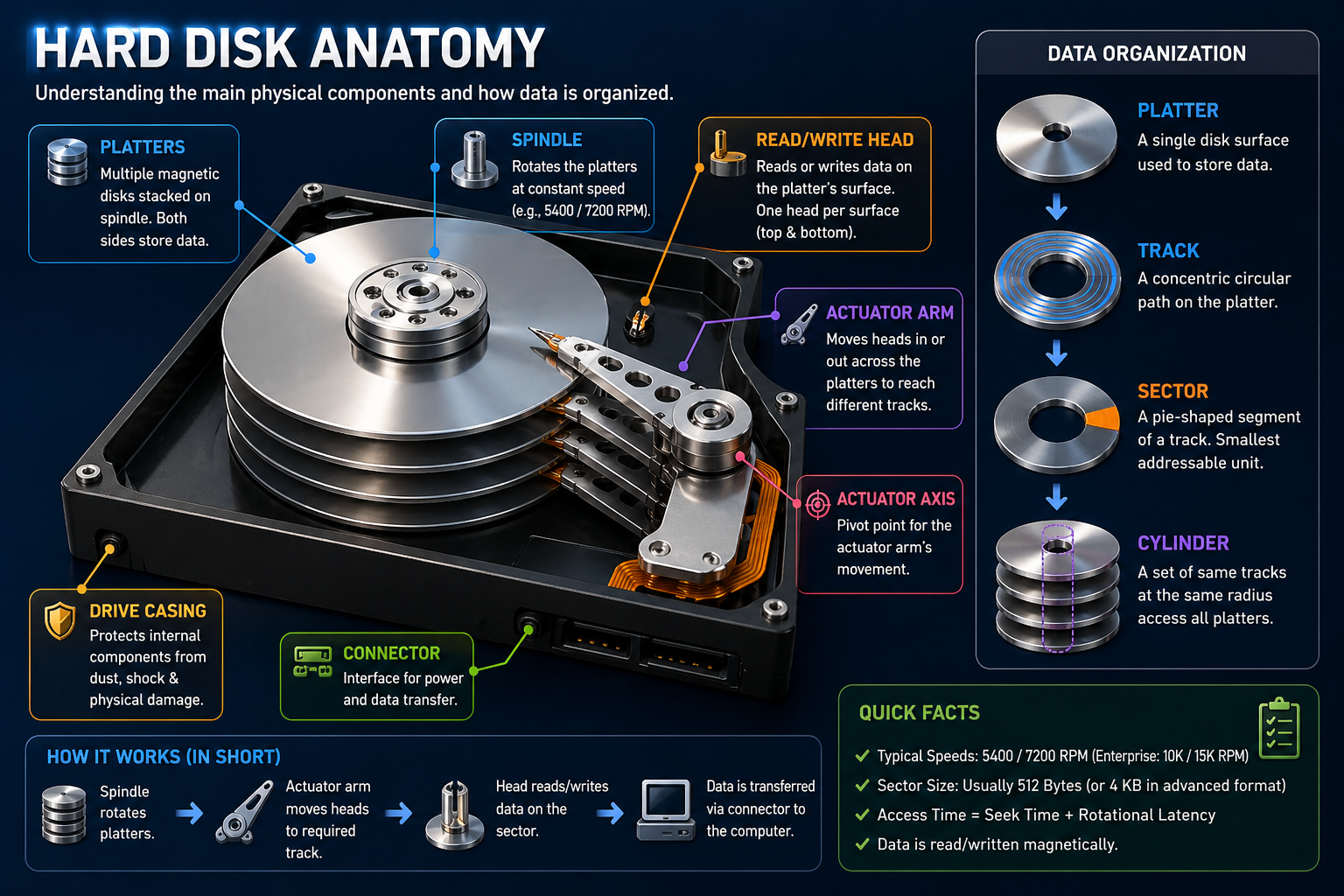 HDD Anatomy Diagram